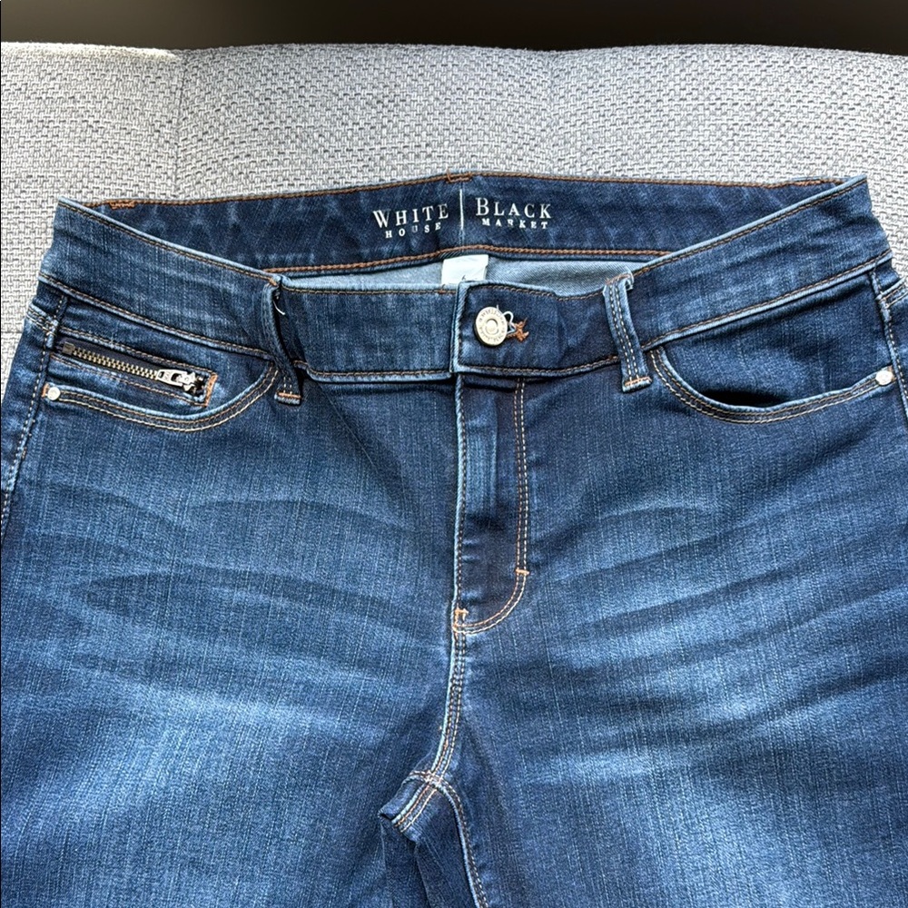 White House Black Market Dark Blue High Rise Jeans